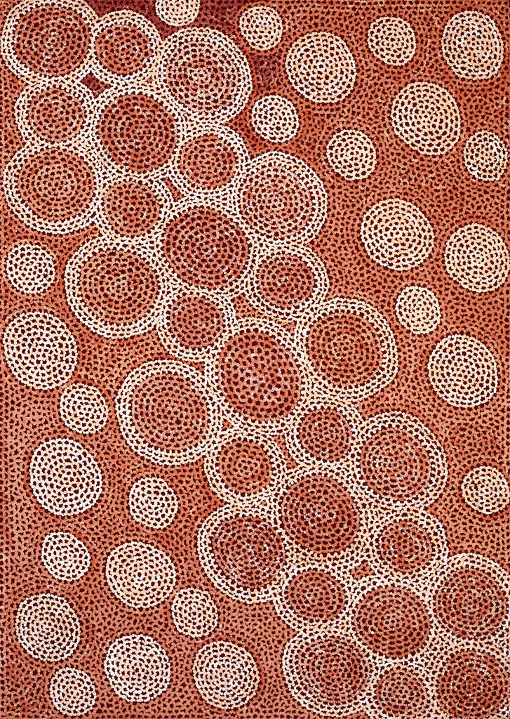 Aboriginal Artwork by Vanessa Nampijinpa Brown, Pamapardu Jukurrpa (Flying Ant Dreaming) - Warntungurru, 107x76cm