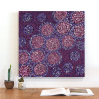 Aboriginal Artwork by Vanessa Nampijinpa Brown, Pamapardu Jukurrpa (Flying Ant Dreaming) - Warntungurru, 61x61cm