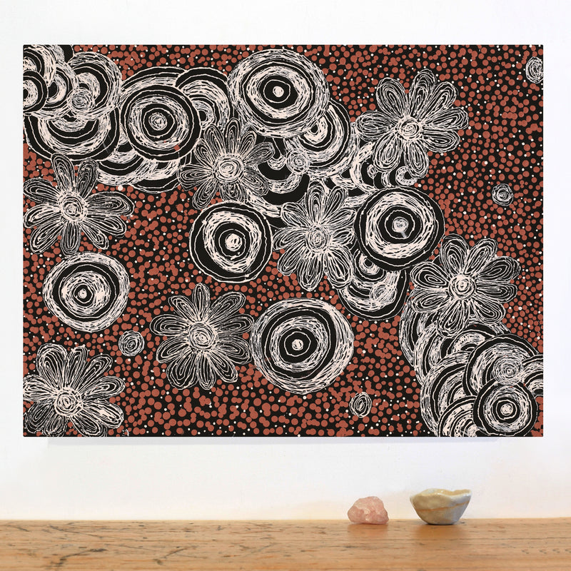 Aboriginal Artwork by Venita Lionel, Walka, 61x46cm