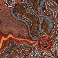 Aboriginal Artwork by Vera Raymond, Seven Sisters, 102x71cm