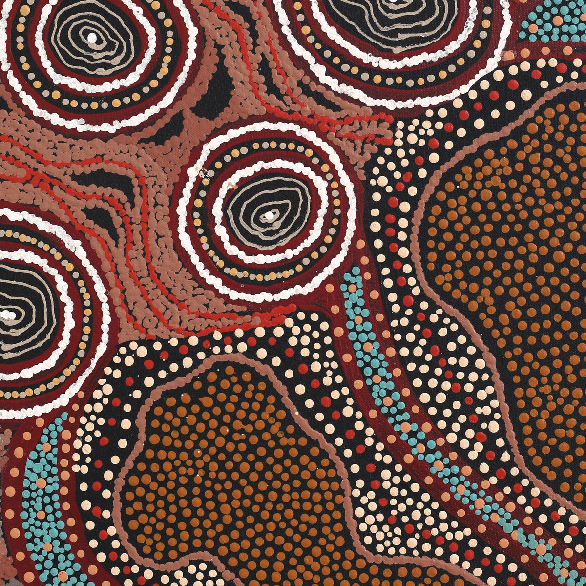 Aboriginal Art by Vera Raymond, Seven Sisters, 102x71cm - ART ARK®