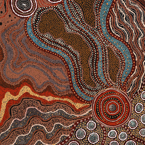 Aboriginal Artwork by Vera Raymond, Seven Sisters, 102x71cm - ART ARK®