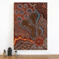 Aboriginal Art by Vera Raymond, Seven Sisters, 102x71cm - ART ARK®