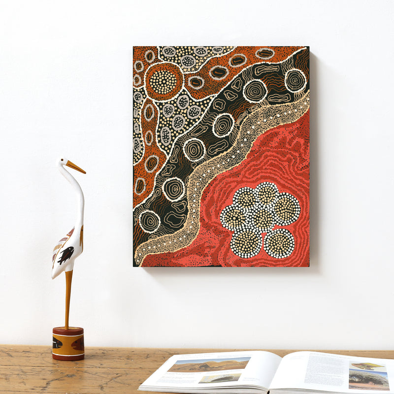 Aboriginal Artwork by Vera Raymond, Seven Sisters, 50x40cm