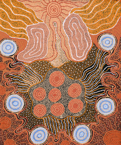 Aboriginal Artwork by Vera Raymond, Seven Sisters, 91x76cm - ART ARK®