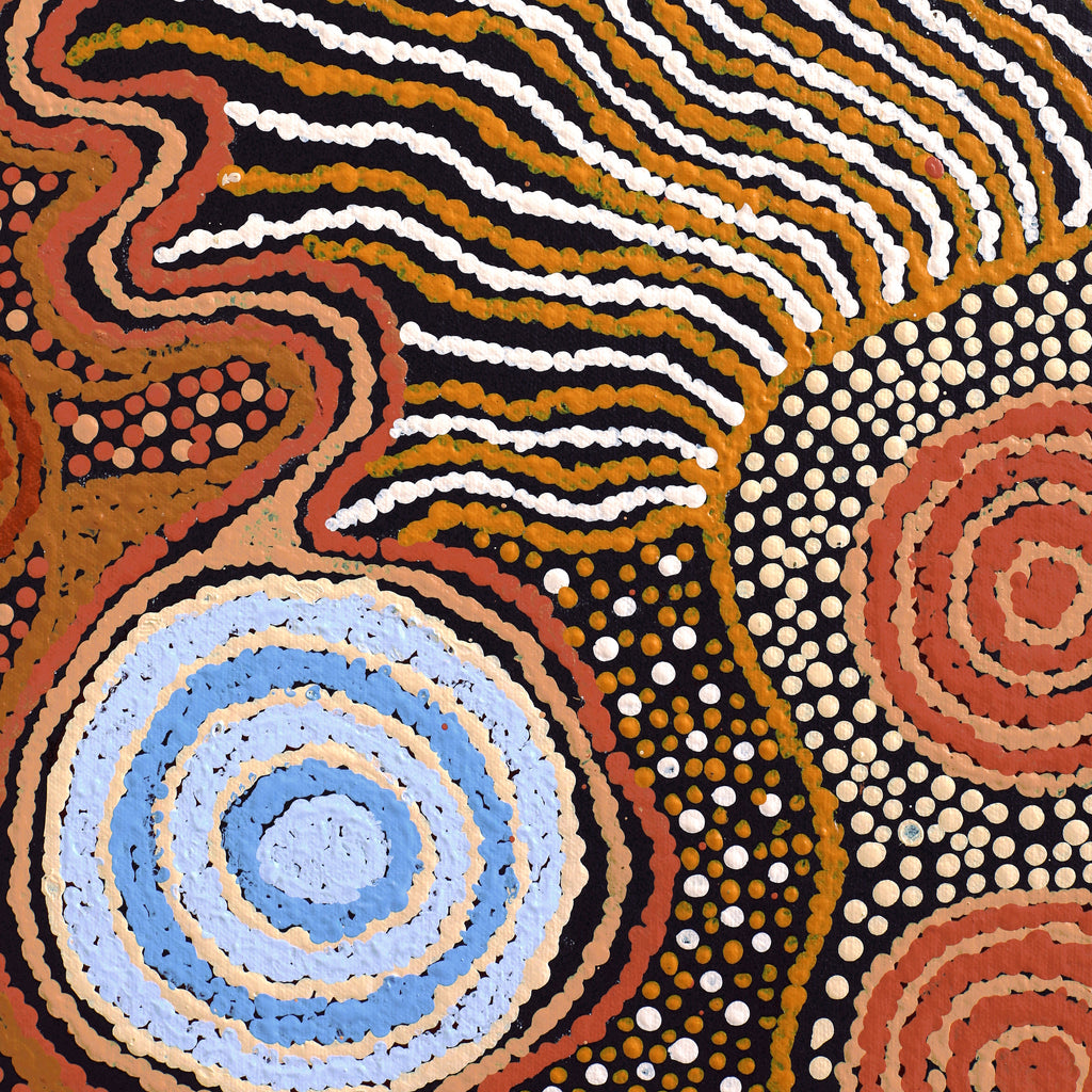 Aboriginal Artwork by Vera Raymond, Seven Sisters, 91x76cm