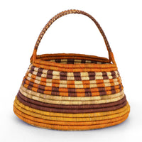 Aboriginal Artwork by Vietta Worriddjol, Coil Basket, 41x36cm