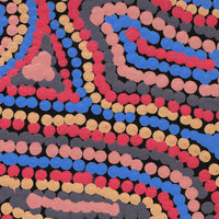 Aboriginal Artwork by Virginia Napaljarri Sims, Mina Mina Jukurrpa (Mina Mina Dreaming), 107x30cm