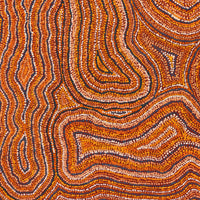 Aboriginal Artwork by Virginia Napaljarri Sims, Mina Mina Jukurrpa (Mina Mina Dreaming) - Ngalyipi, 107x91cm