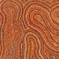 Aboriginal Artwork by Virginia Napaljarri Sims, Mina Mina Jukurrpa (Mina Mina Dreaming) - Ngalyipi, 107x91cm