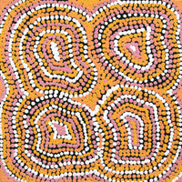 Aboriginal Art by Virginia Napaljarri Sims, Mina Mina Dreaming, 30x30cm - ART ARK®
