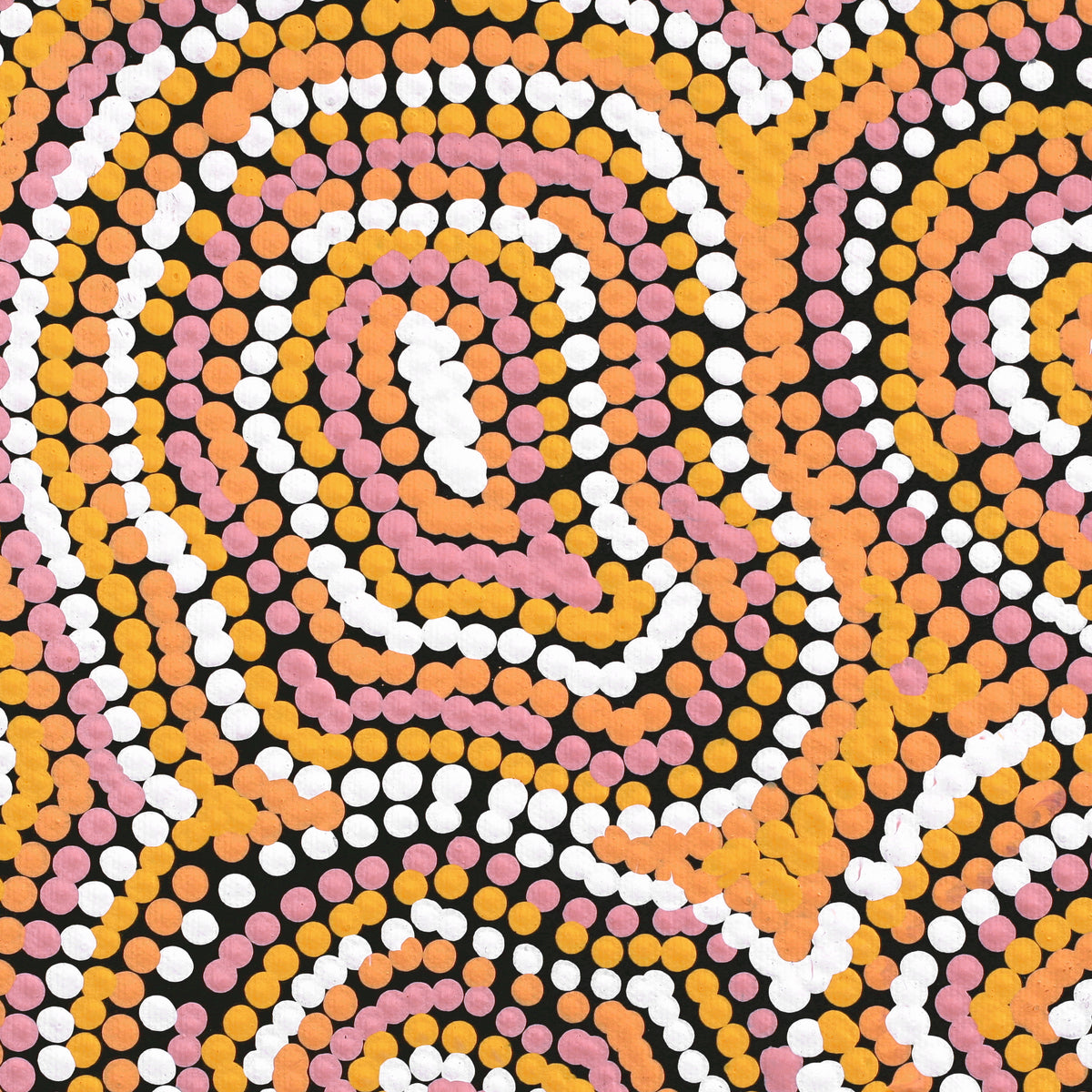 Aboriginal Art by Virginia Napaljarri Sims, Mina Mina Dreaming, 30x30cm - ART ARK®