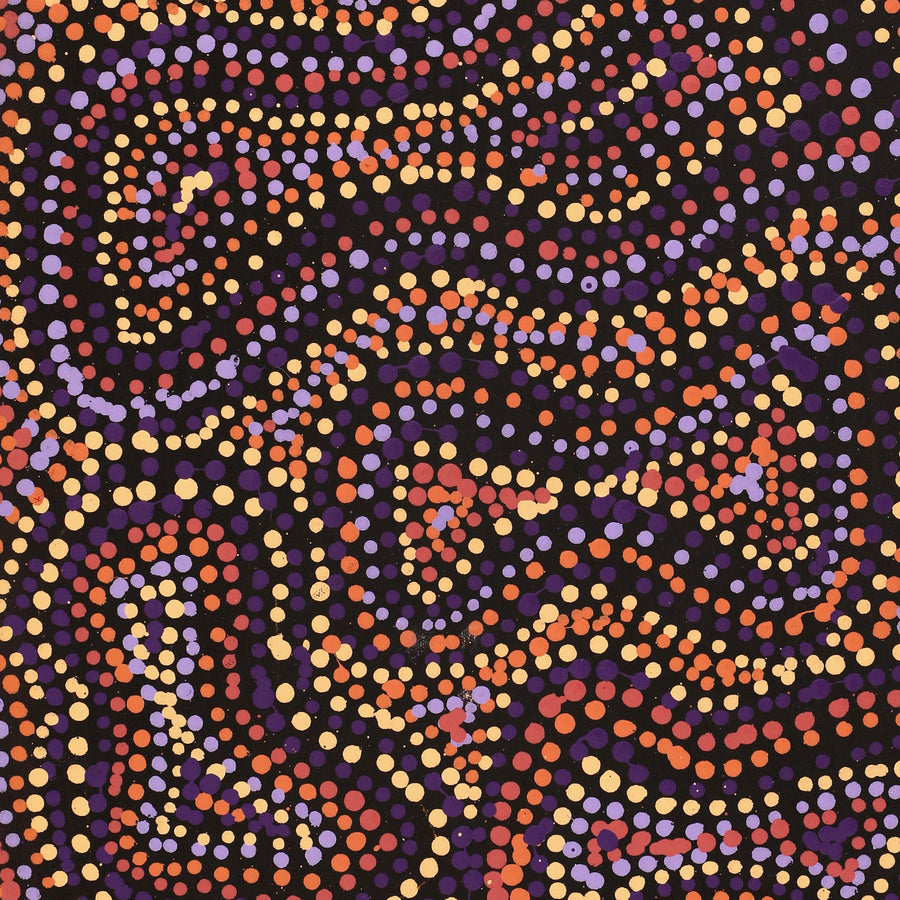 Aboriginal Artwork by Virginia Napaljarri Sims, Mina Mina Jukurrpa (Mina Mina Dreaming), 61x46cm