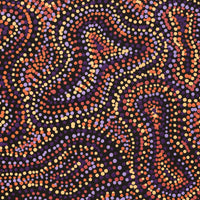 Aboriginal Artwork by Virginia Napaljarri Sims, Mina Mina Jukurrpa (Mina Mina Dreaming), 61x46cm