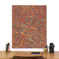 Aboriginal Artwork by Virginia Napaljarri Sims, Mina Mina Jukurrpa (Mina Mina Dreaming), 76x61cm