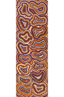 Aboriginal Art by Virginia Napaljarri Sims, Mina Mina Jukurrpa (Mina Mina Dreaming), 91x30cm - ART ARK®