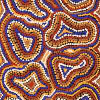 Aboriginal Artwork by Virginia Napaljarri Sims, Mina Mina Jukurrpa (Mina Mina Dreaming), 91x30cm