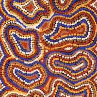 Aboriginal Artwork by Virginia Napaljarri Sims, Mina Mina Jukurrpa (Mina Mina Dreaming), 91x30cm