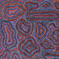 Aboriginal Artwork by Virginia Napaljarri Sims, Mina Mina Jukurrpa (Mina Mina Dreaming), 91x91cm