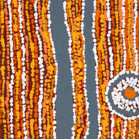 Aboriginal Art by Virginia Napaljarri Sims, Mina Mina Jukurrpa (Mina Mina Dreaming), 107x61cm - ART ARK®