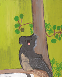 Aboriginal Artwork by Wilma Napangardi Poulson, Koala, 76x61cm