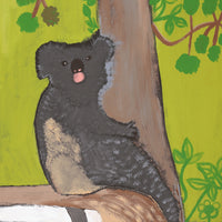 Aboriginal Artwork by Wilma Napangardi Poulson, Koala, 76x61cm