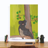 Aboriginal Artwork by Wilma Napangardi Poulson, Koala, 76x61cm