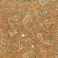 Aboriginal Art by Walter Jangala Brown, Tingari Cycle, 122x107cm - ART ARK®