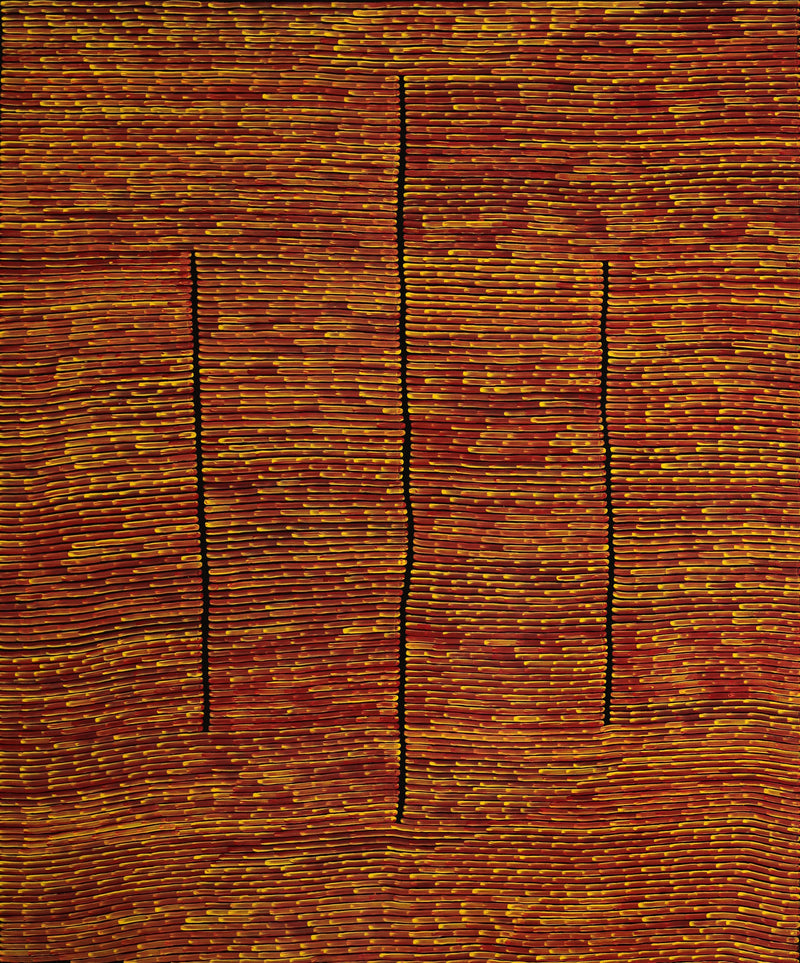 Walter Jangala Brown, Tingari Cycle, 182x152cm