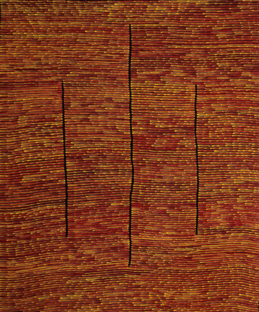 Aboriginal Artwork by Walter Jangala Brown, Tingari Cycle, 182x152cm