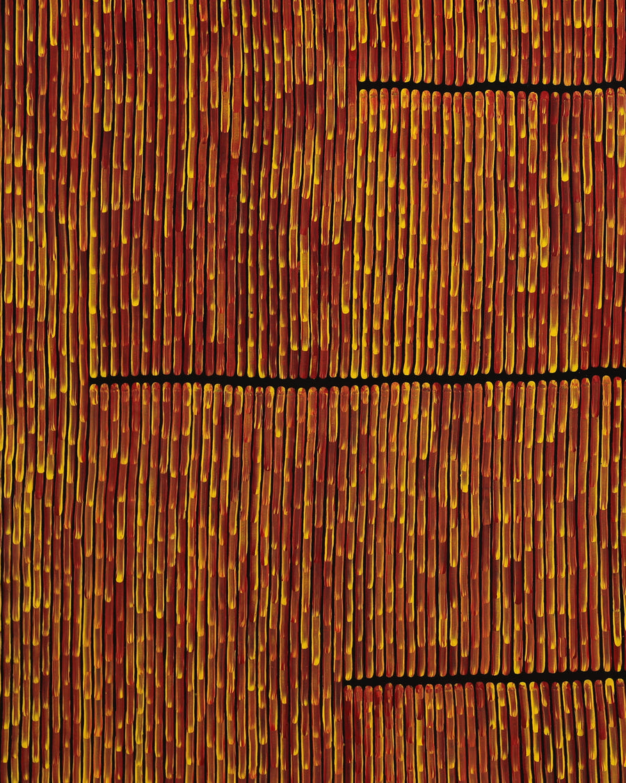 Walter Jangala Brown, Tingari Cycle, 182x152cm