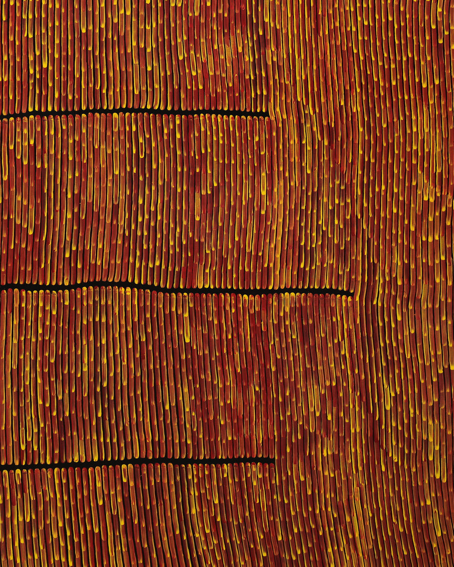 Walter Jangala Brown, Tingari Cycle, 182x152cm