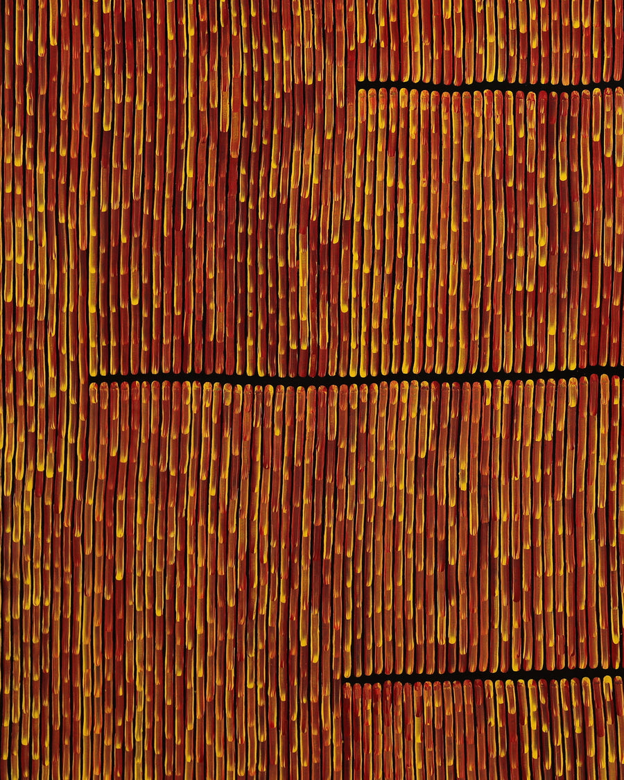 Aboriginal Artwork by Walter Jangala Brown, Tingari Cycle, 182x152cm