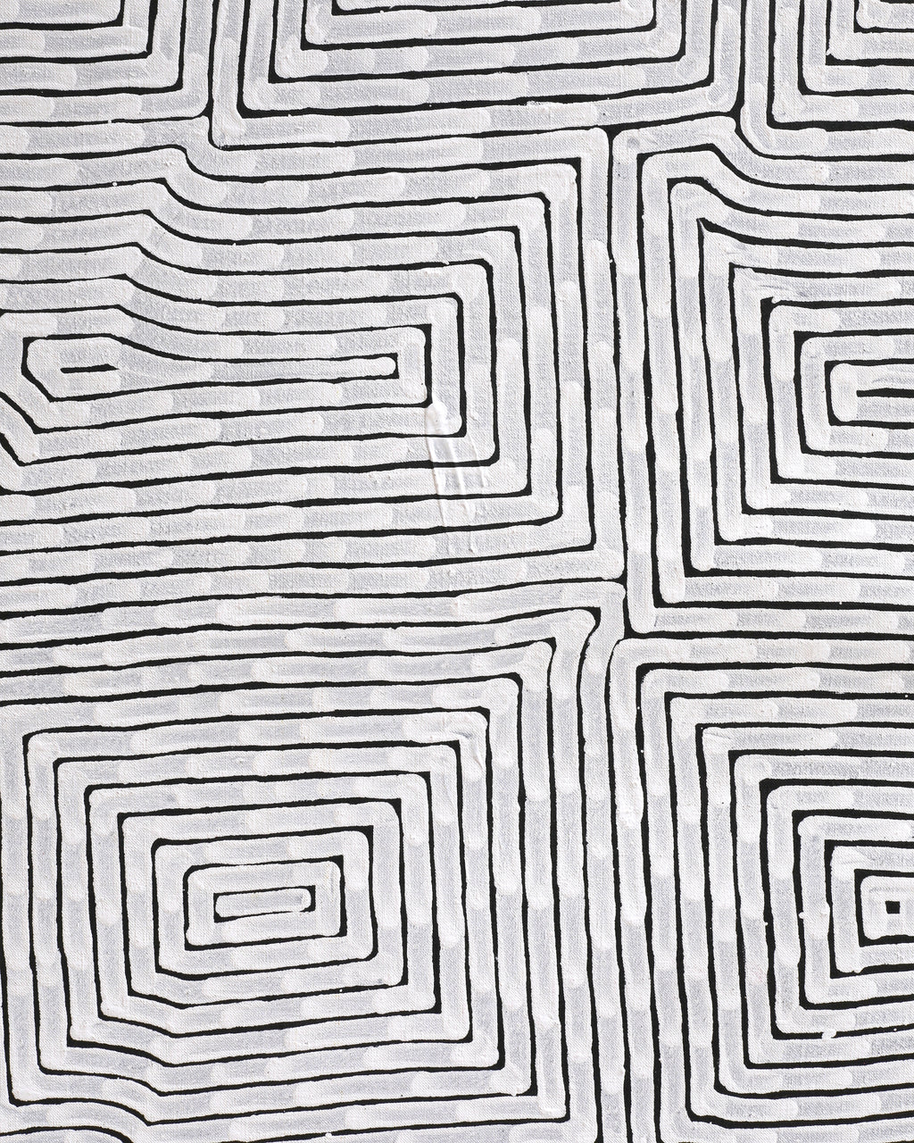 Aboriginal Artwork by Walter Jangala Brown, Tingari Cycle, 182x107cm