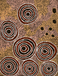 Aboriginal Artwork by Wanatjura Lewis, Seven Sisters, 61x46cm
