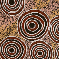 Aboriginal Artwork by Wanatjura Lewis, Seven Sisters, 61x46cm