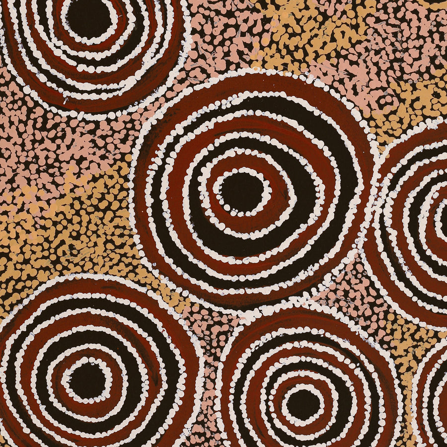 Aboriginal Artwork by Wanatjura Lewis, Seven Sisters, 61x46cm