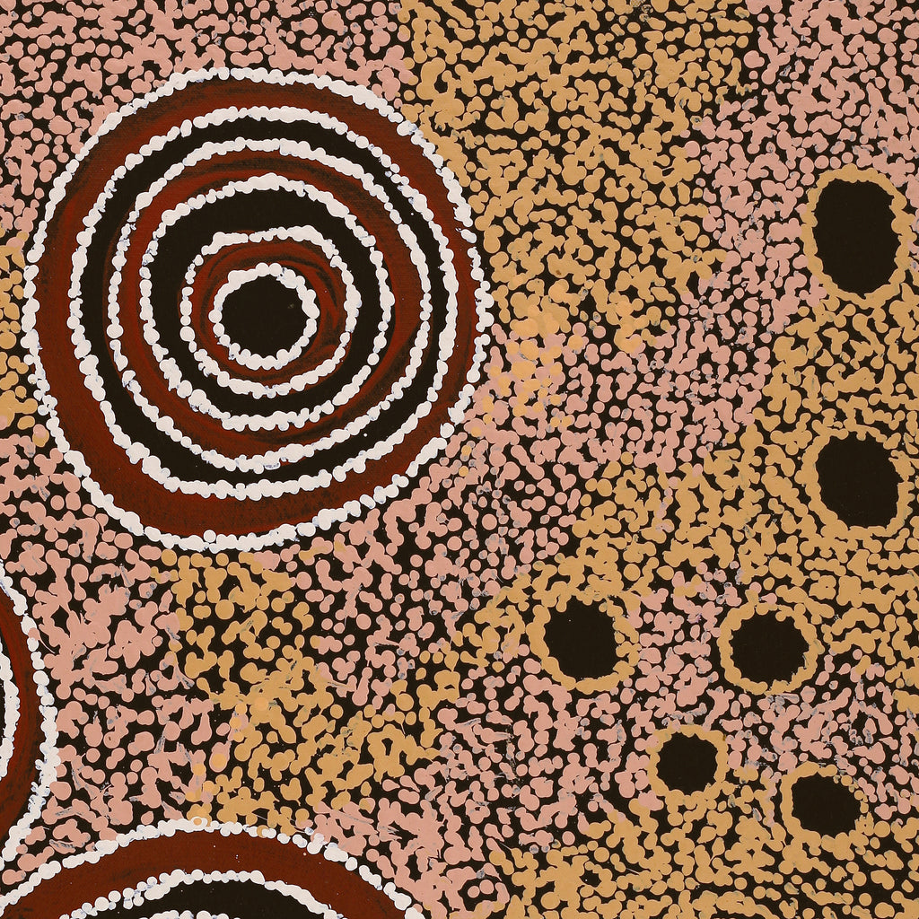 Aboriginal Artwork by Wanatjura Lewis, Seven Sisters, 61x46cm