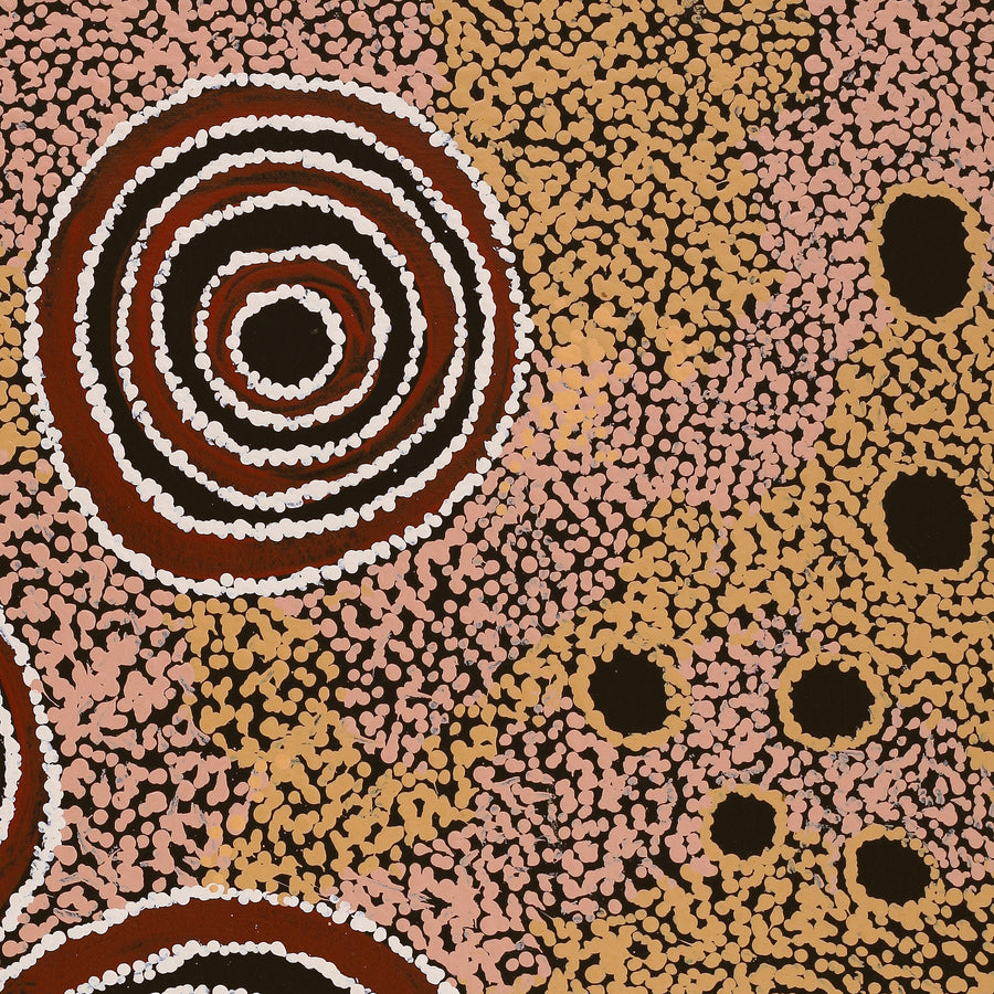 Aboriginal Artwork by Wanatjura Lewis, Seven Sisters, 61x46cm
