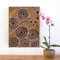Aboriginal Artwork by Wanatjura Lewis, Seven Sisters, 61x46cm