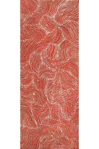 Aboriginal Artwork by Wendy Nungarrayi Brown, Napaljarri-warnu Jukurrpa (Seven Sisters Dreaming), 76x30cm