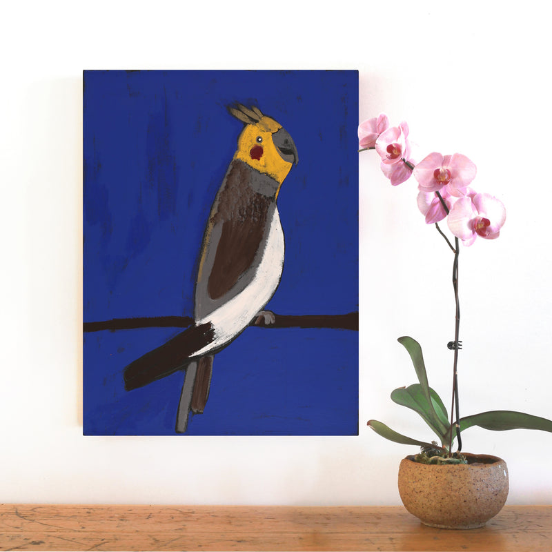 Aboriginal Artwork by Wilma Napangardi Poulson, Birds that live around Yuendumu, 61x46cm