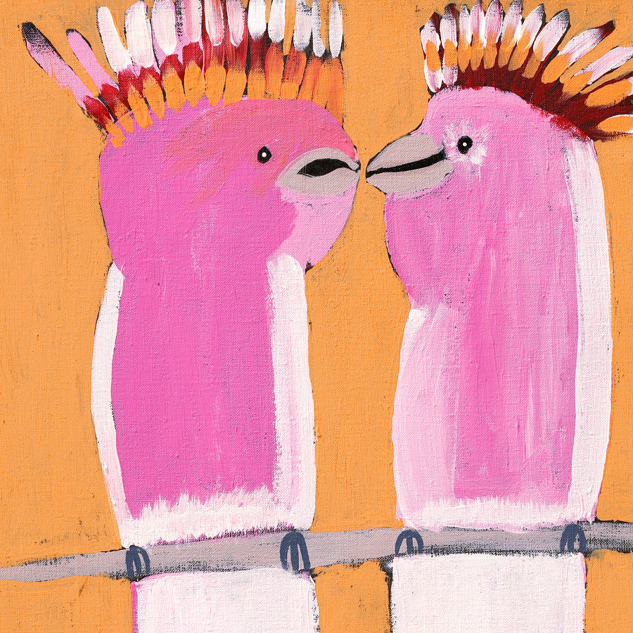 Aboriginal Artwork by Wilma Napangardi Poulson, Birds that live around Yuendumu, 61x46cm