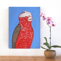 Aboriginal Artwork by Wilma Napangardi Poulson, Birds that live around Yuendumu, 61x46cm