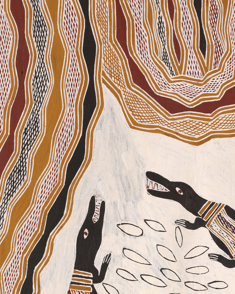 Wulu Marawili, Garraŋali (clan Maḏarrpa), 151x62cm Écorce