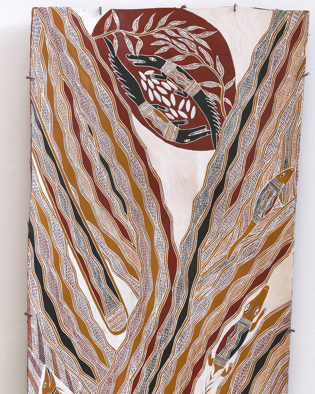 Aboriginal Artwork by Wulu Marawili, Garraŋali (Maḏarrpa clan), 124x51cm