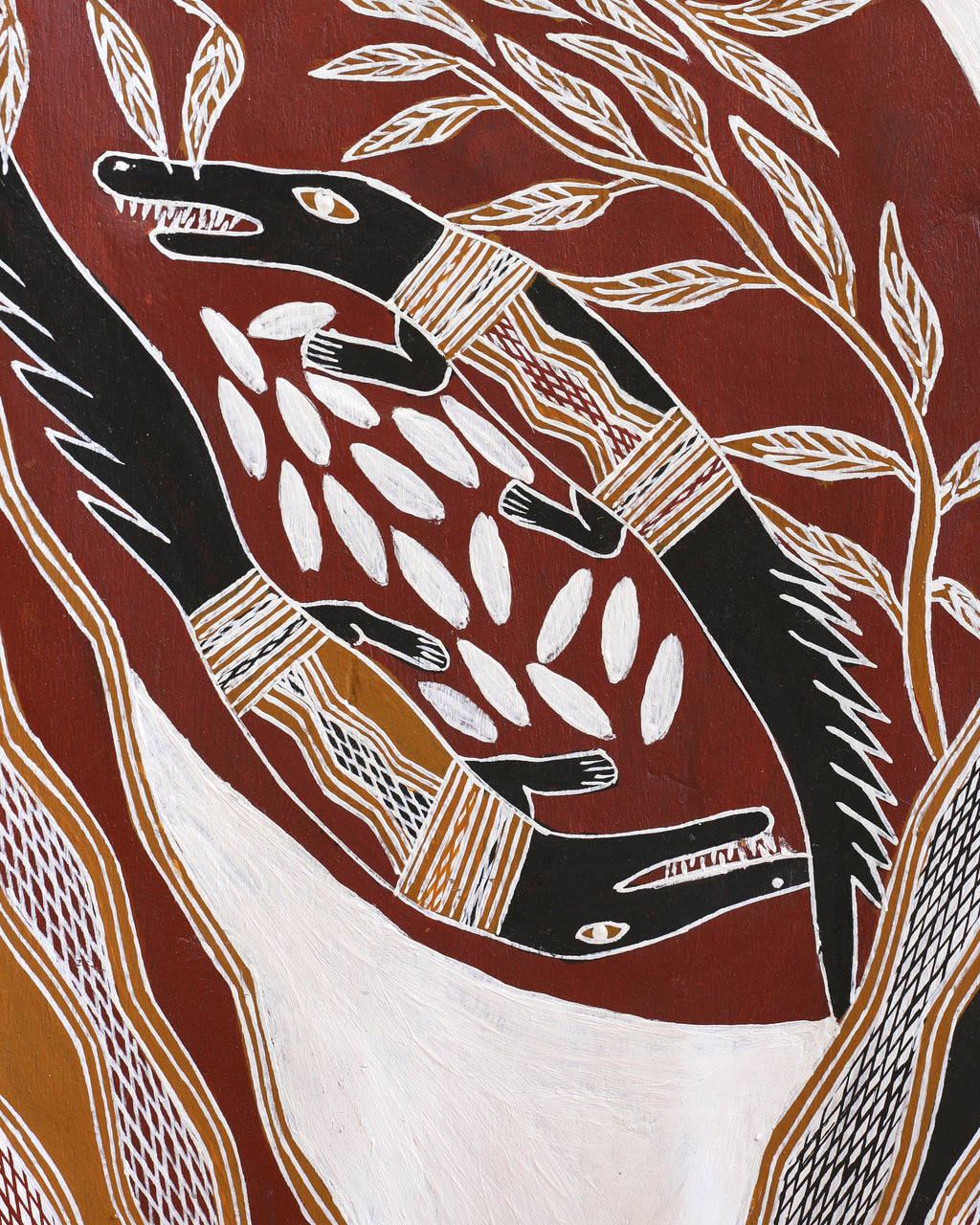 Aboriginal Artwork by Wulu Marawili, Garraŋali (Maḏarrpa clan), 124x51cm