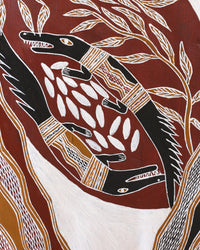 Aboriginal Artwork by Wulu Marawili, Garraŋali (Maḏarrpa clan), 124x51cm