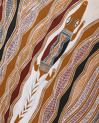 Aboriginal Artwork by Wulu Marawili, Garraŋali (Maḏarrpa clan), 124x51cm