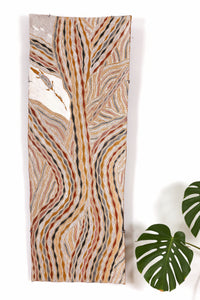 Aboriginal Artwork by Wulu Marawili, Garraŋali (Maḏarrpa clan), 161x62cm Bark